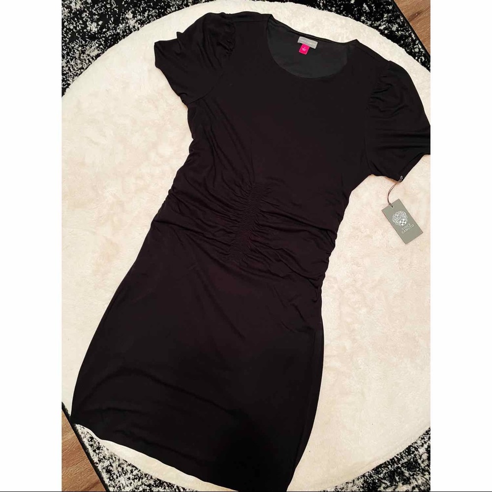 Gianni Bini rutched black dress